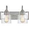 Quoizel Bartley 2-Light Brushed Nickel Vanity Light BART8616BN